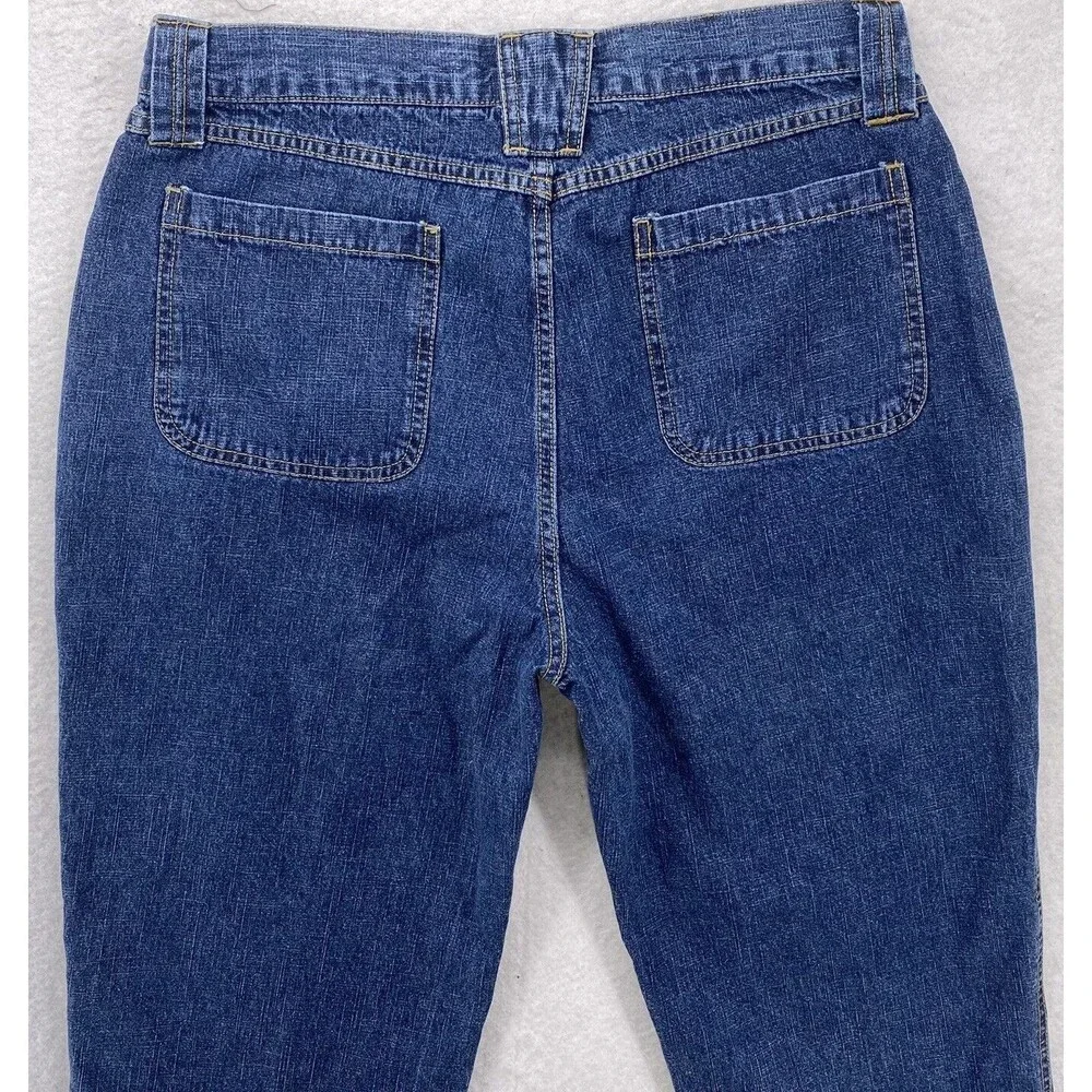 Faded Glory Jeans Womens Size 14 Denim Hi Rise Straight Fit Blue Pants